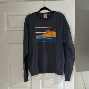 Navy Graphic Sweatshirt